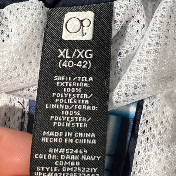 Ocean Pacific OP Mens Blue Board Shorts Swim Trunks Surfer Bathing Suit - Picture 7 of 7